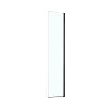 Déflecteur pivotant verre transparent 40cm noir mat - INVENTIV 